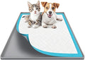 Silicone Dog Pee Pad Holder for 34x22 in Pads, Non-Slip Leak-Proof Puppy Pad Tray, Portable Puppy Training Mat with Raised Edges for Floor Protection, Easy to Clean