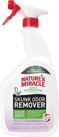 Nature’s Miracle Skunk Odor Remover with Lavender Scent, 32 Fluid Ounces, Removes Skunk Odors On Fabrics, Clothing, Carpets And Other Surfaces