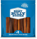 Best Bully Sticks 6 Inch Bully Sticks for Dogs - 15 Count (Pack of 1) - Natural, Easily Digestible, 100% Grass-Fed Beef, Grain and Rawhide Free