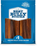 Best Bully Sticks 6 Inch Bully Sticks for Dogs - 50 Count (Pack of 1) - Natural, Easily Digestible, 100% Grass-Fed Beef, Grain and Rawhide Free
