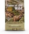 Taste of the Wild Pine Forest Grain-Free Recipe with Roasted Venison Dry Dog Food for All Life Stages, Made with Protein from Real Venison, Superfoods and Guaranteed Nutrients Like Probiotics 5lb