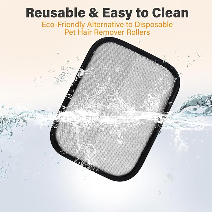 Pet Hair Removal Glove for Cats & Dogs – Upgraded Four-Finger Electrostatic Fur Remover, Reusable Magic Brush Pet Hair Remover for Laundry, Sofa, Carpet & Car Seat