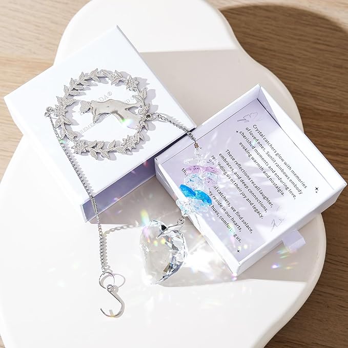 Cat Memorial Suncatcher Gifts, Thoughtful Pet Sympathy for Remembrance Bereavement Grief Bereavement Miscarriage