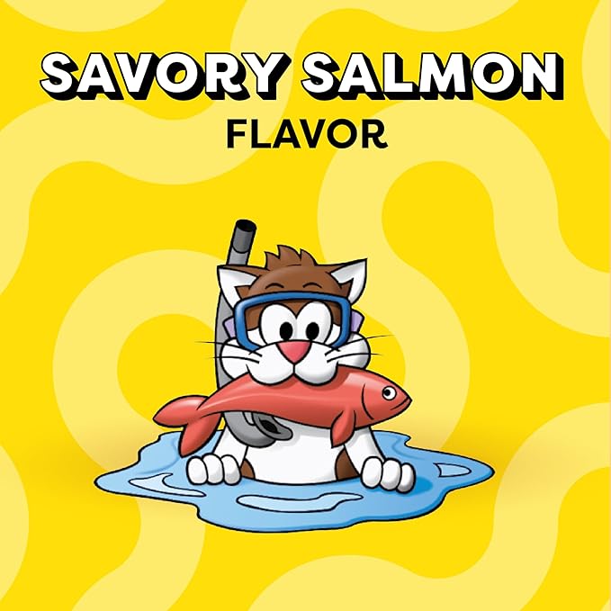 Temptations Cat Treats Classic Crunchy and Soft Cat Treats, Savory Salmon Flavor, 16 oz. Tub