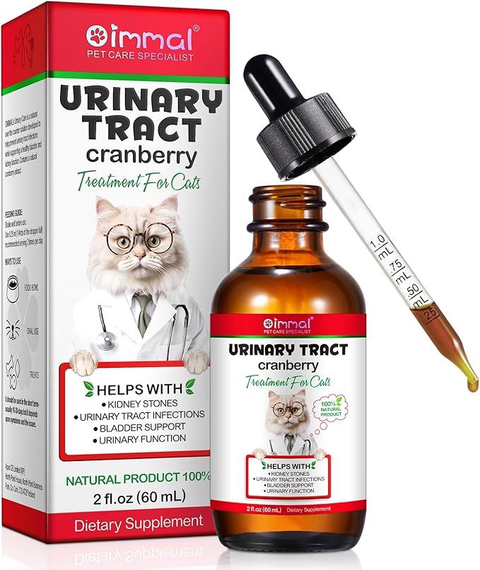 Feline Urinary Tract Health, Cat UTI Remedy, Natural Herbal Supplement, Supporting Regular Care for Urinary Health 2 fl oz