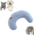 Cat Pillows, Dog Calming Pillow for Small Dogs Puppy Soft Cat Bed Pillow Ultra Soft Fluffy Pet Calming Toy Half Donut Cuddler Cozy Cat Bed Pillow Rabbit Pillows U-Shaped Pillow