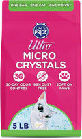 Ultra Micro Crystals Cat Litter - 99.9% Dust Free, Soft on Paws, Fragrance Free - 5 Lbs.