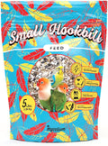 Mycelium Small Hookbill Feed (5 LBS) | Organic, Non‑GMO Bird Food for Cockatiels, Conures & Lovebirds | Filler‑Free with Hulled Seeds | Daily Energy, Skin & Feather Support | Made in USA