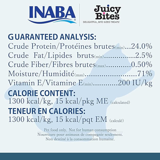 INABA Juicy Bites Grain-Free, Soft, Moist, Chewy Cat Treats with Vitamin E and Green Tea Extract, 0.4 Ounces per Pouch, 9 Pouches Total (3 per Bag), 3 Flavor Variety Pack