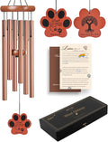 Dog Memorial Gifts for Loss of Dog, 28" Pet Memorial Wind Chime, Pet Loss Passing Away Remembrance Bereavement Gift