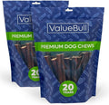 ValueBull Collagen Sticks for Dogs, 6 Inch Thick Chews, Natural Long-Lasting Dog Treats, 50 Count - Supports Joints, Skin & Coat with Chondroitin & Glucosamine