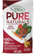 NATURE'S LOGIC Pure Naturals™ 100% Natural Beef Recipe Synthetic-Free Dry Dog Food, 24 lbs