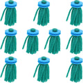 Homoyoyo10Pcs Fish Egg Collector Spawning Mop, Replacement Breeder Mop Floating Aquarium Breeding Tool for Betta Guppy Killifish Egg Laying Species Fish Tank Aquarium Fry Hiding Decorations Green