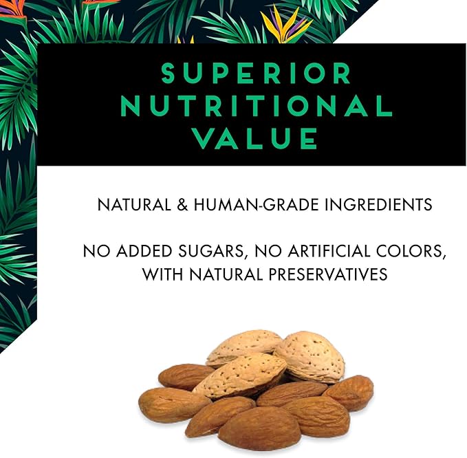Oven Fresh Bites Natural Baked Treats, All-Natural Bird Treat Parrot Cookies, 4 Oz, Almond/Peanut Butter/Corn Fritter, 3-Pack