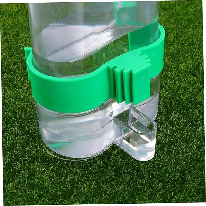 Homoyoyo Multi-Function Plastic Parrot Feeder and Bird Vegetable Clips Set 4pcs Household Bird Feeding and Watering Supplies for Cage Parrots and Small