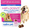 Native Pet Hip & Joint Supplement for Dogs - Advanced Dog Joint & Arthritis Supplement - Helps Maintain Healthy Cartilage, Joint Flexibility, Lubrication, & Function - with ESM & Collagen - 120 Chews