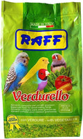 Raff Verdurello 400g - Soft Bird Food with Enriched Egg and Dehydrated Vegetables - Canary & Parakeet Food - Bird Health Supplement for Molting & Feather Growth