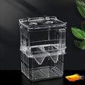 Aquarium Fish Breeder Box Hatchery Incubator,Multi-Functional Acrylic Breeder Isolation Box Hatching Incubator Box for Fish Fry Betta Fish Shrimp and Little Turtle