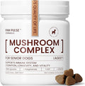 Pawpulse Formula Immune Defense Mushrooms for Dogs - Cellular Growth, Turkey Tail and Lions Mane for Cognitive Support, Lumps and Bumps, Gut Health and Longevity - Senior Dog Supplement, 80 Chews