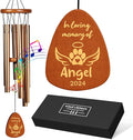 Personalized Dog Memorial Gifts for Loss of Dog, 25.5'' Pet Memorial Gifts for Dogs, Pet Memorial Wind Chimes, Loss of Dogs Sympathy Gift, Pet Passing Away Gift for Loss Loved One(Design 3)