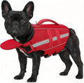 ASENKU Removable Front Float Dog Life Jacket, High Buoyancy Dog Life Vest with Reflective Strips & Rescue Handle for Swimming & Boating, Adjustable Life Jacket for Dogs(Red S)
