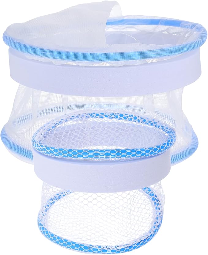 NUOBESTY Floating Aquarium Breeding Box and Shrimp Hatchery Chamber with Ventilated Lid, Nylon Fish Egg Incubator for Small Pet Isolation and Guppy Breeding