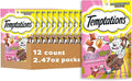 Temptations Cat Treat ShakeUps, Crunchy and Soft Cat Treats, Crustacean Celebration, 2.47 oz. Pouches (Pack of 12)