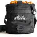 Callieco Mini Dog Treat Pouch with Magnetic & Zipper Closure | Small Waist Belt Training Behavior Aid Bag for Dog Walking with Poop Bag Dispenser (Black)