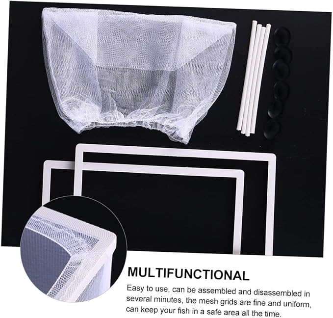 3pcs Fish Breeder Isolation Box for Aquariums Large Capacity Mesh Hatchery Cups Design for Easy Observation Easy to Clean Fish Breeding Tank