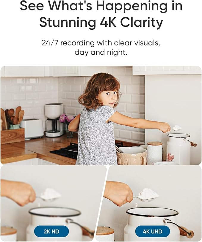 eufy Security 4K UHD Indoor Camera E30 (2-Pack),360° Pan Tilt,AI Auto Tracking,Color Night Vision,Pet/Baby Camera with Two-Way Audio,AI Human/Pet Detection,Works with HomeKit,No Monthly Fee, White