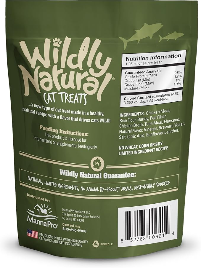 Wildly Natural Cat Treats, Tuna Flavor, 2.5 oz
