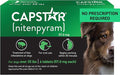 Capstar for Dogs (nitenpyram), Fast-Acting Oral Flea Treatment for Dogs Over 25+ lbs, Vet-Recommended Flea Medication Tablets Start Killing in 30 Minutes, 6 Doses