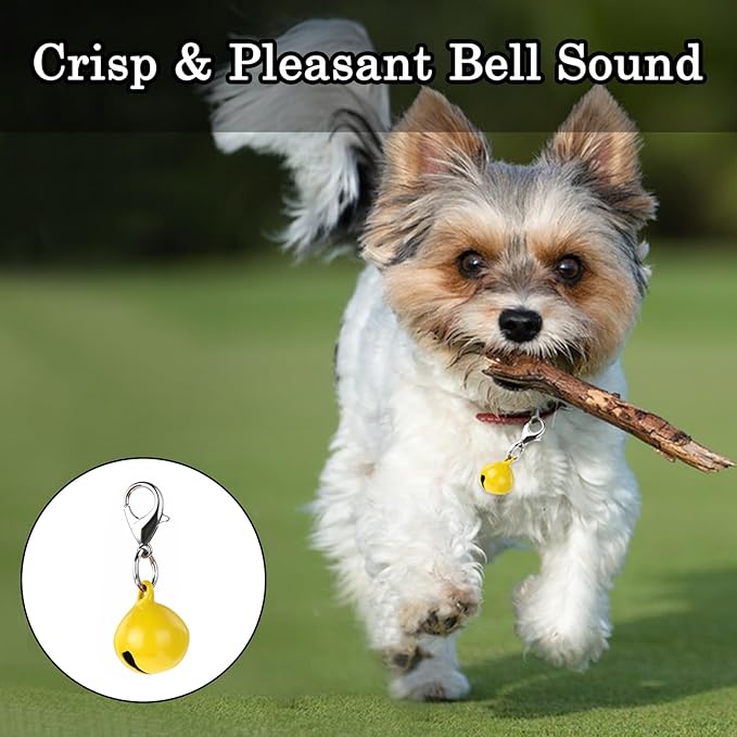 Cat Dog Collar Bells 10 Pcs Dog Collar Bells For Small Dogs Cat And Dog Round Bells For Collar With Crisp Sound Multicolor Cat Dog Collar Charm Pet Pendant Accessories For Christmas Decoration