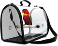 VIDECOR Pet Birds Bag, Lightweight Bird Carrier PVC Transparent Travel Cage Foldable Ventilation Pet Bird Travel Backpack Breathable Bird Travel Cage Portable Travel Bird Cage,A