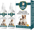 Cat Deterrent Spray - Safe Non-Toxic Anti-Scratch Repellent for Dogs and Kittens, Protects Furniture, Carpets, Curtains, Plants,Indoor and Outdoor Use,Natural Citrus Scent（2 * 100ML）
