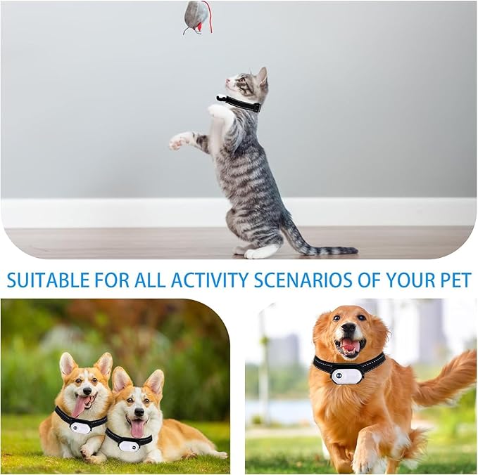 Upgraded 1080P Cat Camera Collar with Display, Thumb Camera with Video Records for Sports and Action, Pet Dog Tracker Wearable Cam Back Clip Motion Cam with Accessories Kit, 120° Wide Angle, White