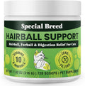 Special Breed Hairball Support for Cats - 10 Super Ingredients for Hairball Relief, Digestive Support & Healthy Skin - No Fillers - Psyllium, Pumpkin, Omega-3s & More - 720 Scoops