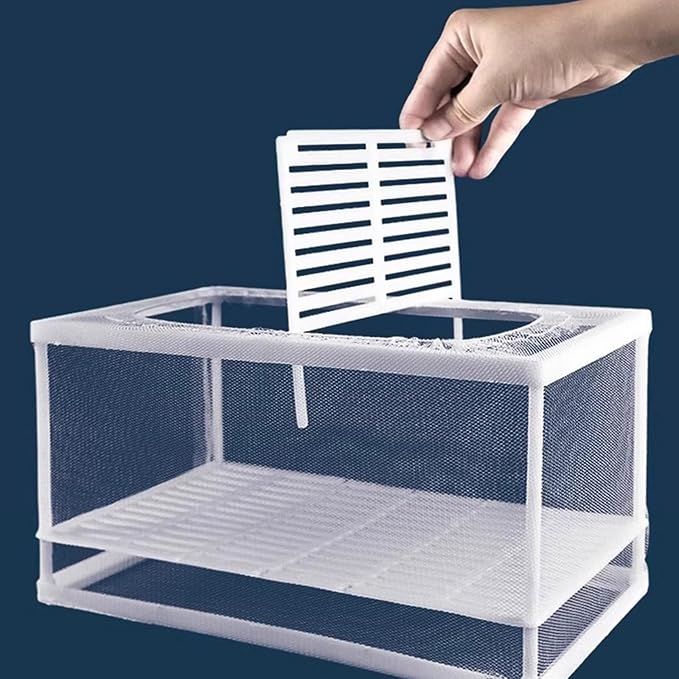 2Pcs Aquariums Breeding Tanks with Secure Suction Cup Baby Fish Insulated Net for Fry and Shrimp Spawning Hatching Spawning Box for Aquariums Baby Fish