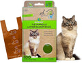 Greenbone Biobase Cat Litter Bags Unscented Tie-Handle Litter Box Bags - 100 Pet Waste Bags - Large 14 Inch x 7.5 Inch