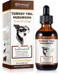 Immune Mushroom Drops for Dogs, Natural Dog Mushroom Liquid Drop with Turkey Tail Mushroom Extract Support Immune Booster, Digestive & Joint Mobility, Liquid Mushroom Supplement - 2 fl oz / 60ml
