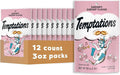 Temptations Cat Treats, Classic Crunchy and Soft Cat Treats, Shrimpy Shrimp Flavor, 3 oz. Pouch (Pack of 12)