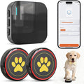 ChunHee WiFi Smart Dog Door Bell for Potty Training to Go Outside–Wireless Doggy Doorbell with Tuya Phone Notification–Waterproof Touch Button and Adjustable Volume, Multi-User Alerts(2 Dog Buttons)