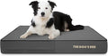 The Dog’s Bed Orthopedic Memory Foam Dog Bed Mattress, Oxford Fabric, Grey with Black Trim, Large, 6-Inch