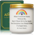 Dog Memorial Gifts for Loss of Dog, Pet Memorial Gifts, Sympathy Gift for Pet Loss with Poem, Rainbow Bridge Remembrance Candle, Passed Away Condolence Present for Pet Lovers, Cat Dog Grief Keepsake