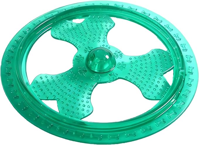 Dog Flying Disc, Outdoor Dog Toys, Dog Fetch Toy, Dog Toy for Medium Dogs and Large Dogs, Lightweight Soft Frisbee for Fetch, Tug of War, Catch, Play, 9 inch, Green