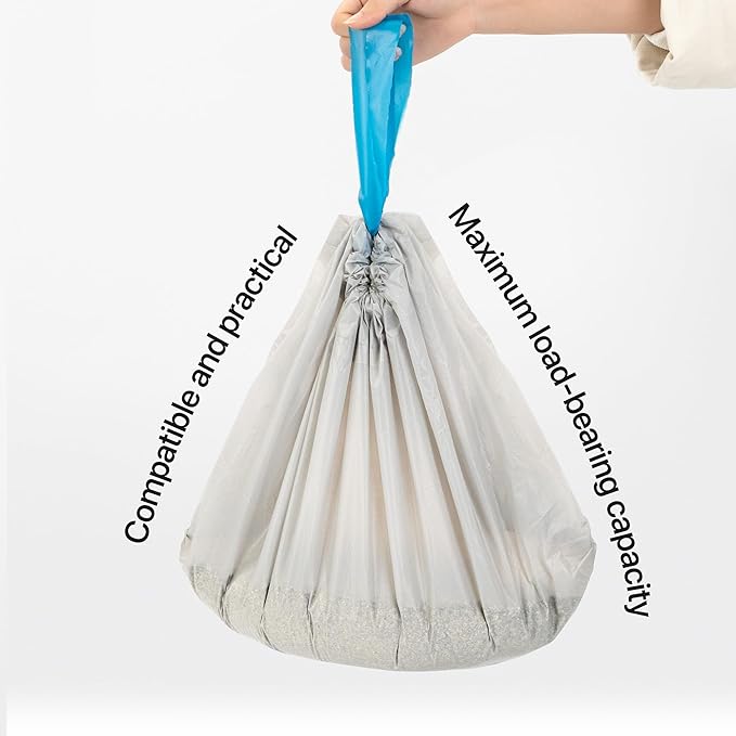 Neakasa Replaced Waste Bags-2 Rolls, Cat Litter Waste Receptacles Bags for M1 Open-Top Self-Cleaning Cat Litter Box (Pack of 2)