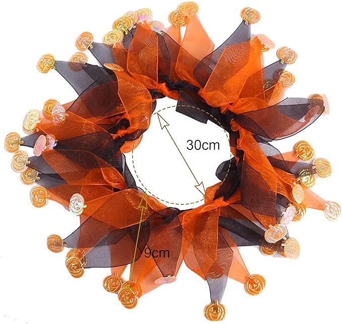 Dog Halloween Costume - Pet Collar Tutu for Small Medium Dogs - Orange St Halloween Day Pet Costume