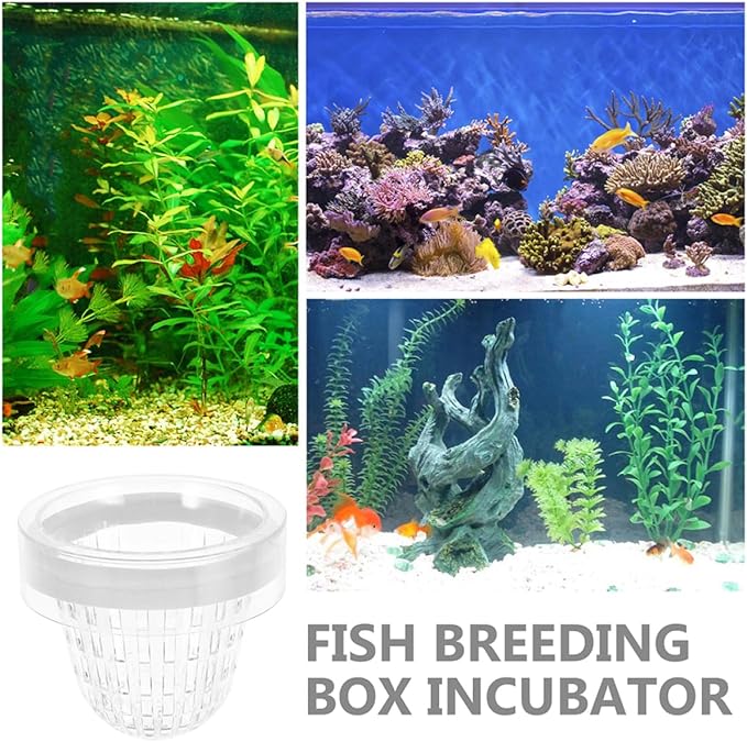 SUPVOX 2pcs Aquarium Breeding Box Transparent Floating Incubator for Fish Tank Isolation for Guppies and Fry Safe Protective Space for Mother Fish and
