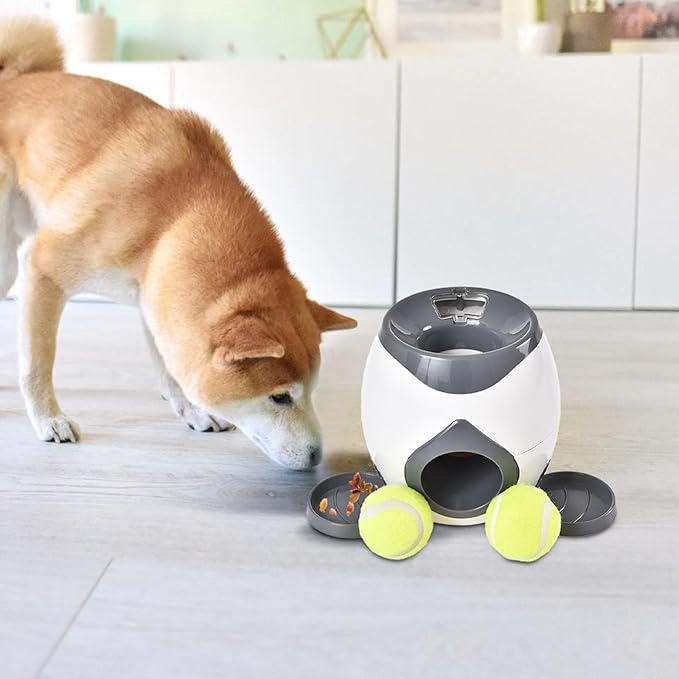Automatic Ball Launcher for Dogs, Tennis Balls Launchers for Dogs, Interactive Dog Toys Tennis Balls Launcher for Small Dogs, Dog Fetch Ball Thrower for Indoor/Outdoor Playing (C)