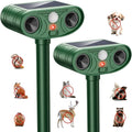 2026 Upgraded Solar Ultrasonic Animal Repellent Outdoor Deer Cat Repellent with Motion Sensor Flash Light,IP65 Waterproof Repeller Keep Rodent Squirrel (2)